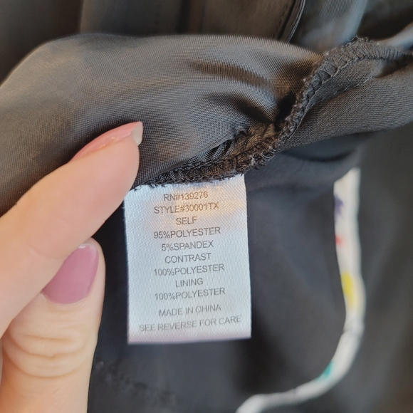 Daniel Rainn Open Front Black Blazer Jacket Women's Size 1X - Picture 4 of 12